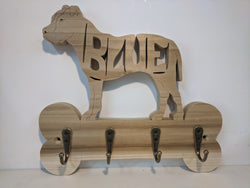Key/Leash Holder with CUSTOM NAME in Body