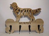 Key/Leash Holder with CUSTOM NAME in Base