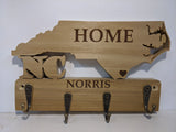 Key/Leash Holder with CUSTOM NAME in Base